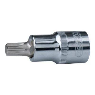Abbildung von KS TOOLS 918.1627 Steckschlüsseleinsatz DIN 3120, ISO 1174, ISO1174 T45 Chrom Vanadium Stahl Torx gerändelt