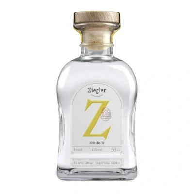 Abbildung von Brennerei Ziegler Mirabelle Obstbrand 50 cl 43 % vol. Silber Gewinner ISW 2022