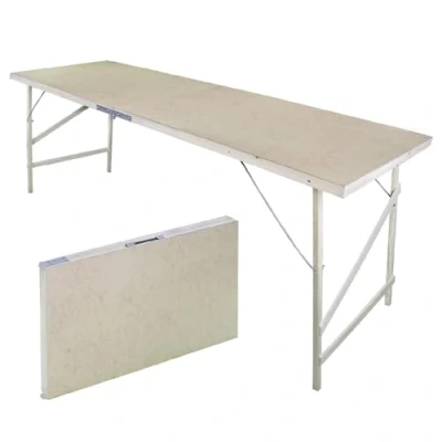 Abbildung von FIXKRAFT Holz Klapptisch Camping Tisch Faltbar 178cm Lang Multifunktionstisch Klappbar Campingtisch Leicht Bierpongtisch Picknicktisch (mit Tragegriff, Verschluss)