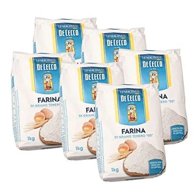 Abbildung von HAB &amp; GUT LM0016 10 De Cecco Farina di Grano Tenero Tipo 00, (6x1kg)