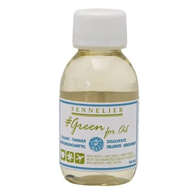 Abbildung von Sennelier Green for Oil Verdünner, ungiftig, natürlich, 100 ml