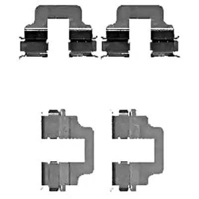 Abbildung von DELPHI LX0473 Zubehörsatz, Scheibenbremsbelag FORD: MONDEO 4 Turnier, Focus 2 Schrägheck, S Max Mk1, VOLVO: V70 2, 3, XC70 II Kombi