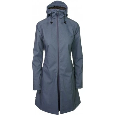 Abbildung von AGU SeQ Regenjacke Damen Urban Outdoor, Regenmantel Wasserdicht mit Kapuze, Übergangsjacke Atmungsaktiv Blau L