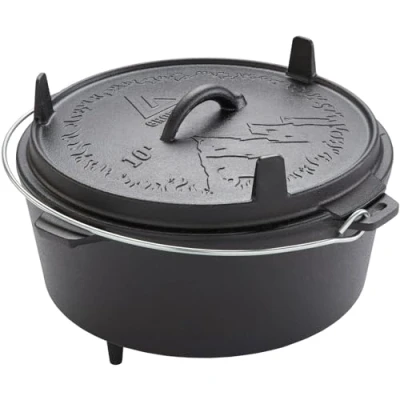 Abbildung von Feuertopf Askja Pot 10L Koch Topf Dutch Oven Camping Outdoor Gusseisen