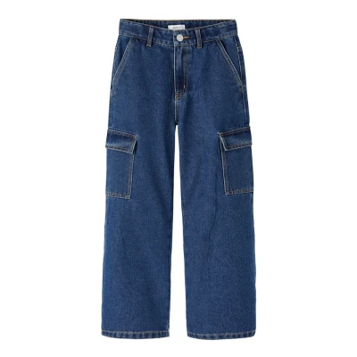 Abbildung von Name it Nkfpolly Jeans Bootcut für Kinder, Größe: 158, Blue