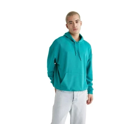 Abbildung von DeFacto Herren Hoodie Pullover Stylischer Kapuzenpullover für Männer Trendiger mit Kapuze Bequeme Hoodies
