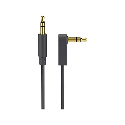 Abbildung von Goobay 67784 Audio Verbindungskabel AUX, 3, 5 mm Stereo 3 pol., Slim, CU, Abgewinkelt Klinke Stecker (3 Pin, Stereo) &gt; 90