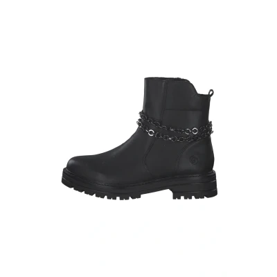 Abbildung von Remonte Stiefelette &quot;Liz Hurley Collection&quot;, Blockabsatz, Bikerboots, Chunky Boots mit Innenreißverschluss