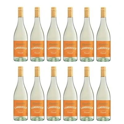 Abbildung von 12x 0,75l Cantina Riunite Lambrusco Bianco Emilia I.G.P. Romagna Italien Perlwein halbtrocken
