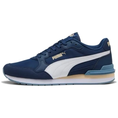Abbildung von Puma Runner V4 Unisex Sneaker low, Größe: 48, Persian blue/white Lederimitat/textil