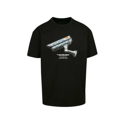 Abbildung von Upscale by Mister Tee CCTV Oversize Tshirt print, Herren, Größe: Medium, Black