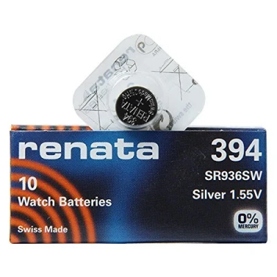 Abbildung von Renata 394 SR936SW 1 Pack x (10) Silber 1,55 V Made in Swiss