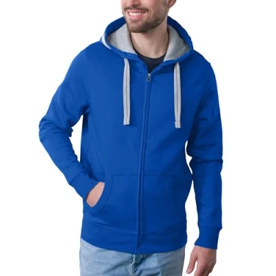 Abbildung von HRM Herren Jas M Kapuzenpullover, Royalblau, 4XL
