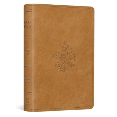 Abbildung von Holy Bible: Esv Vest Pocket New Testament With Psalms and Proverbs Trutone, Nubuck Caramel, Wildflower Design