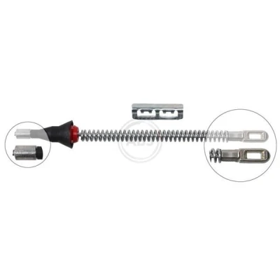 Abbildung von A.B.S. K12016 Handbremsseil 182 Trommelbremse für Links /Rechtslenker OPEL: Combo C Tour, Kasten / Kombi, Astra G CC