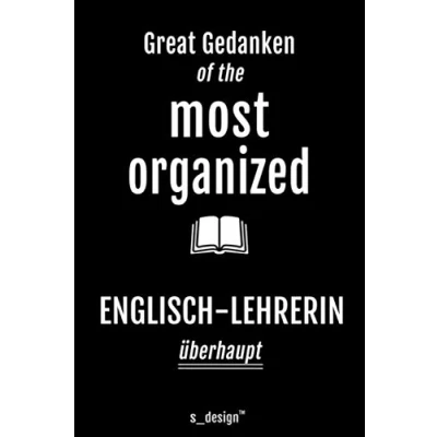 Abbildung von Notizbuch für Englisch Lehrer / Lehrerin: Originelle Geschenk Idee [120 Seiten kariertes blanko Papier]