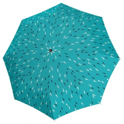 Abbildung von Knirps Taschenschirm A.200 Medium Duomatic kompakt und sturmfest Windkanal getestet, Enjoy Mint, One Size, Modern, Modern