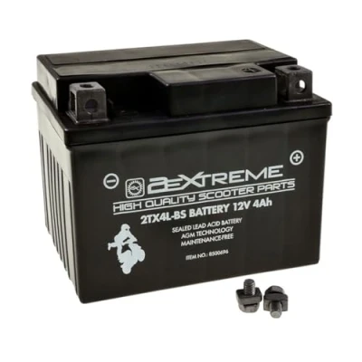 Abbildung von 2EXTREME 12V 4Ah 2TX4L BS Motorrad Batterie, wartungsfrei versiegelt und vorgeladen kompatibel mit 50411, 504011002, YTX4L BS, YTX5L GTX5L Roller Quad Moped…