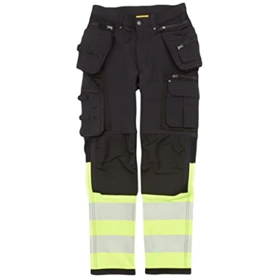 Abbildung von Blaklader 199316429933C150 Hi Vis 4 Wege Stretch Hose, Schwarz/Gelb, Größe C150
