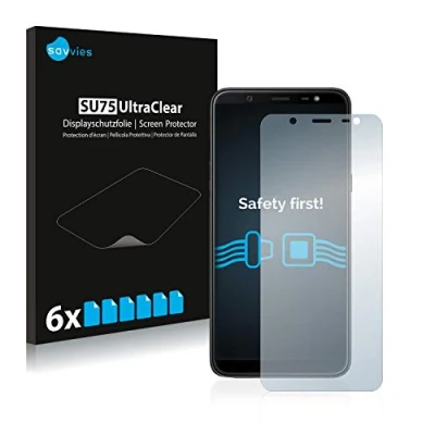 Abbildung von Savvies 6 Stück Schutzfolie für Samsung Galaxy J8 2018 Displayschutz Folie Ultra Transparent