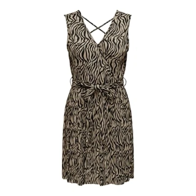 Abbildung von ONLY Onlsafari LIFE Freizeitkleid, Damen, Größe: XS, Beige