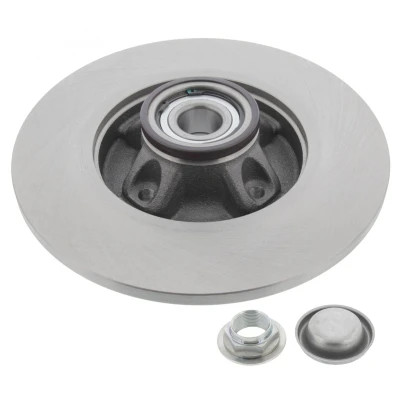 Abbildung von MAPCO 15340 Bremsscheibe Hinterachse 268 12 4 voll mit Radlager, ABS Sensorring CITROËN: C4 II Schrägheck, Picasso 1, Berlingo
