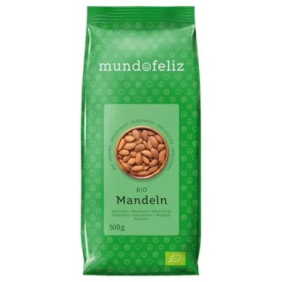 Abbildung von Mundo Feliz Ganze Mandeln aus Bio Anbau, 2 x 500 g