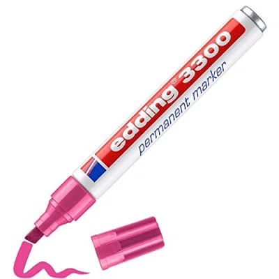 Abbildung von 10 x edding Permanentmarker 3300 rosa