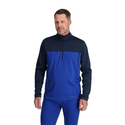 Abbildung von Spyder Langarmshirt, Herren, Größe: Large, Electric blue