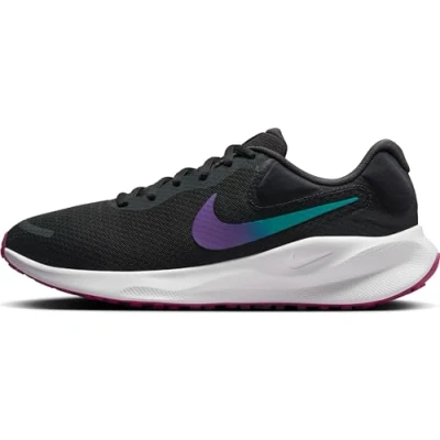 Abbildung von Nike Performance Revolution 7 Laufschuh Straße, Damen, Größe: 38, Dark smoke grey/dusty cactus/hyper violet/white Schuhe
