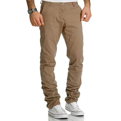 Abbildung von REPUBLIX Herren Regular Slim Stretch Chino Hose Fit R7019 Beige W32/L34