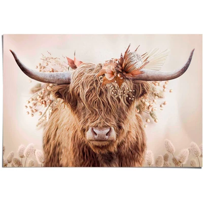 Abbildung von Reinders Poster &quot;Highlander in Blumen&quot;