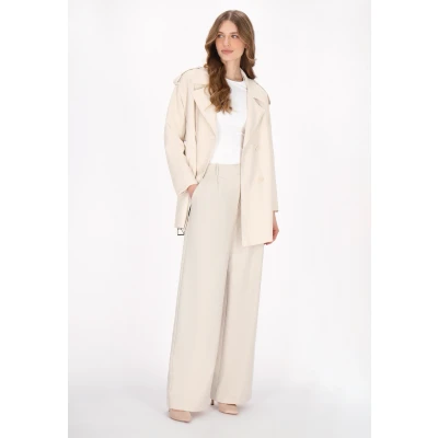 Abbildung von Dreimaster Trenchcoat, Damen, Größe: 34, Offwhite