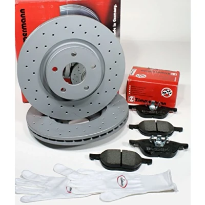 Abbildung von Autoparts Online Set 60012760 Zimmermann Sport Bremsscheiben 300 mm gelocht Coat Z Bremsen + Bremsbeläge für vorne/die Vorderachse