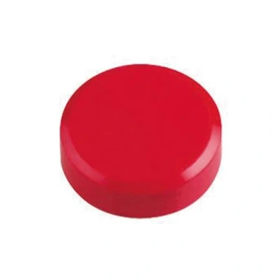 Abbildung von MAUL Facetterand Magnete MAULpro Ø29mm (20 Stück) Magnet aus bruchsicherem Kunststoff stark für Whiteboard und Magnettafel Ideal Büro, Homeoffice, Werkstatt Rot