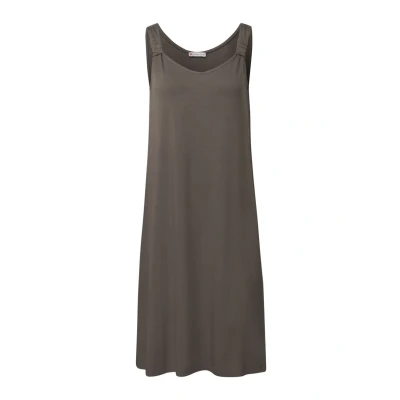 Abbildung von Street One MIT Knotendetail Jerseykleid, Damen, Größe: 34, Braun