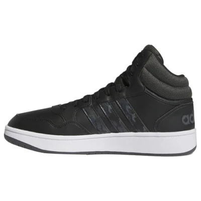 Abbildung von adidas Herren Hoops 3.0 Mid Lifestyle Basketball Classic Vintage Shoes Schuhe, core Black/Grey six/Cloud White, 39 1/3 EU