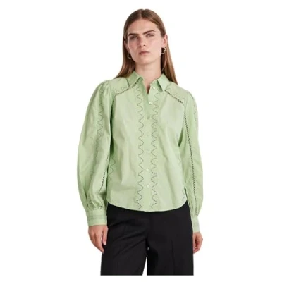 Abbildung von YAS Kenora Hemdbluse, Damen, Größe: Small, Lind