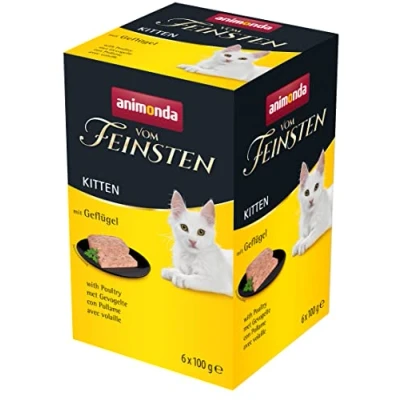 Abbildung von animonda Vom Feinsten Kitten, Nassfutter für wachsende Katzen im ersten Lebensjahr, mit Geflügel, 6 x 100 g