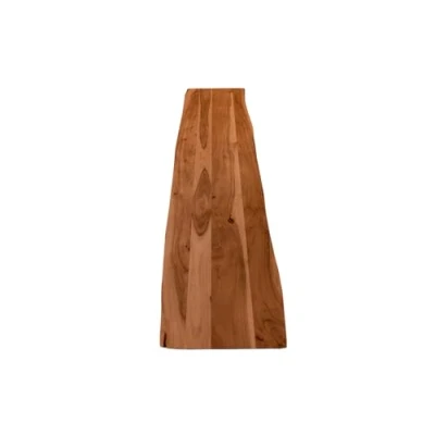 Abbildung von SAM Holzplatte 180x40 cm Curtis, Tischplatte aus Akazienholz massiv + nussbaumfarben, Baumkanten Platte für Heimwerker, geeignet Arbeitsplatten, Tische &amp; Fensterbretter