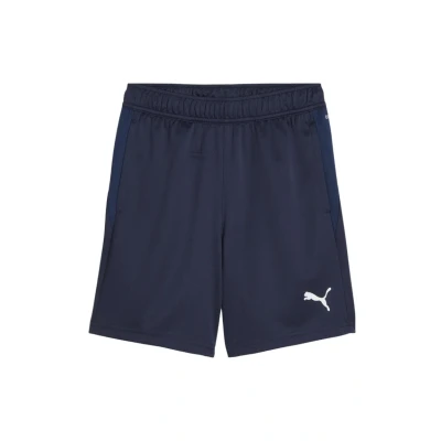 Abbildung von Puma Fussball Teamsport Teamgoal Shorts für Kinder, Größe: 116, Dunkelblauweissblau