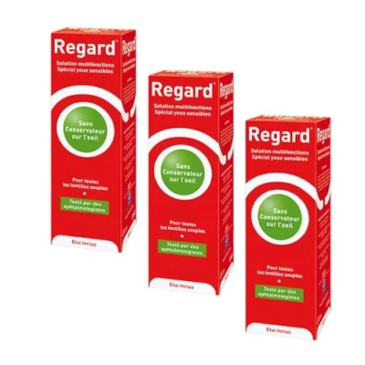 Abbildung von Horus Pharma Regard Solutions Multifunktions Lösungen + 3 Kontaktlinsenbehälter, x 355 ml