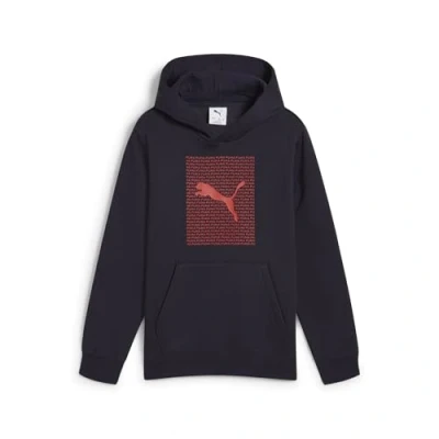 Abbildung von Puma Essentials Logo Lab Hoodie Teenager Für Herren Damen Kinder Mit Print New Navy Größe: 15 16Y
