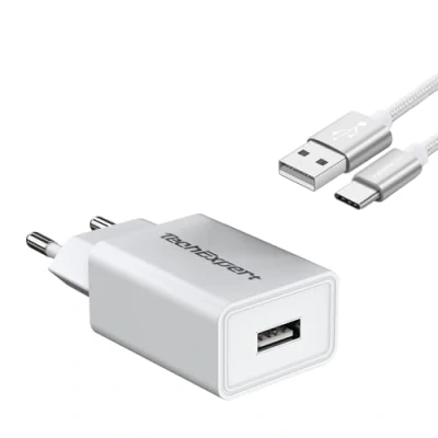 Abbildung von TechExpert Ladekabel kompatibel mit ASUS Zenpad Z301 Z301M Z301ML 3S 10 Z500M Tablet Weiß