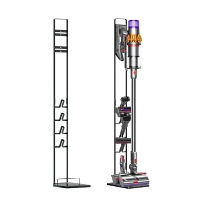 Abbildung von MORANGO Ständer kompatibel mit Dyson Akkusauger Staubsaugerhalter Organizer für V15 V12 V11 V10 V8 V7 V6 DC58/ DC59/ DC62/ DC74. Standfuß Halterung Rahmen