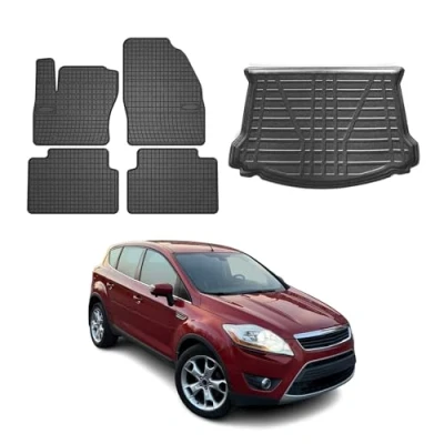 Abbildung von OMAC 2612YPS 484 Fußmattensatz Gummi, TPE (thermoplastischer Elastomer) 5 schwarz FORD: KUGA 1