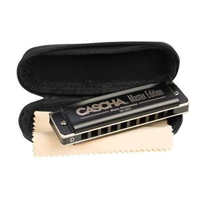 Abbildung von Master Edition Blues Harmonica in D (incl. soft case and cleaning cloth)