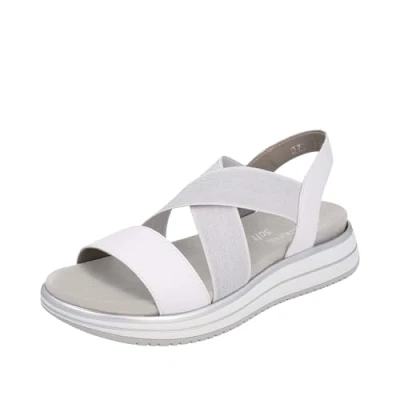 Abbildung von Remonte Riemchensandale, Sommerschuh, Sandalette, Keilabsatz, mit praktischem Gummizug