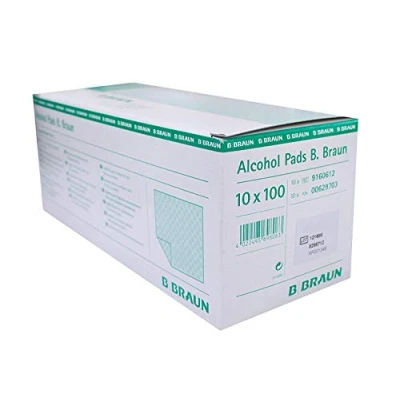 Abbildung von Alcohol Pads B. Braun Alkoholtupfer 10 x 100 St.