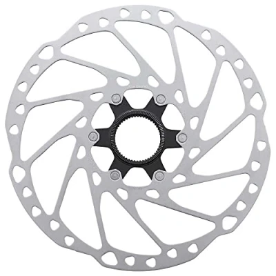 Abbildung von Shimano Bremsscheibe / Rotor RT 64 (160mm/Center Lock) silber